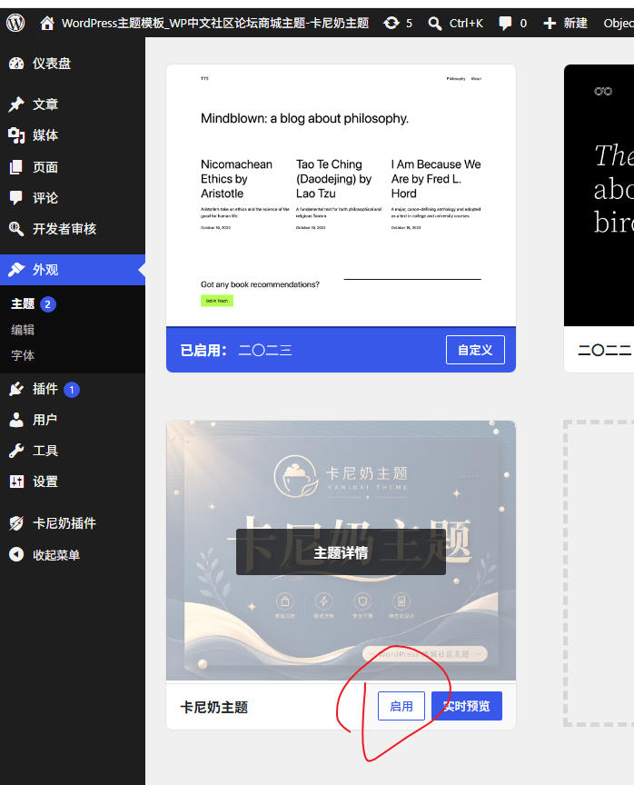 如何安装主题?