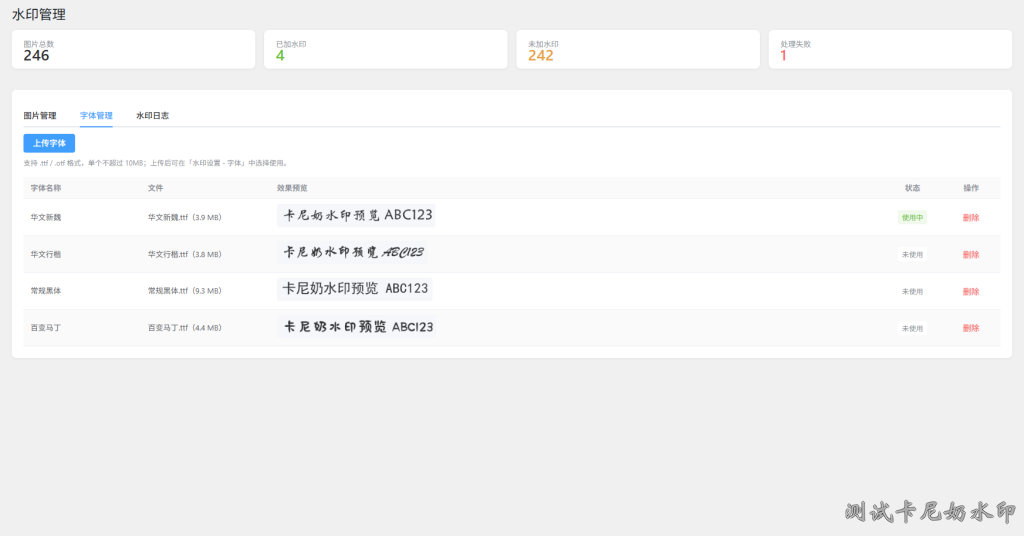 图片自动水印插件
