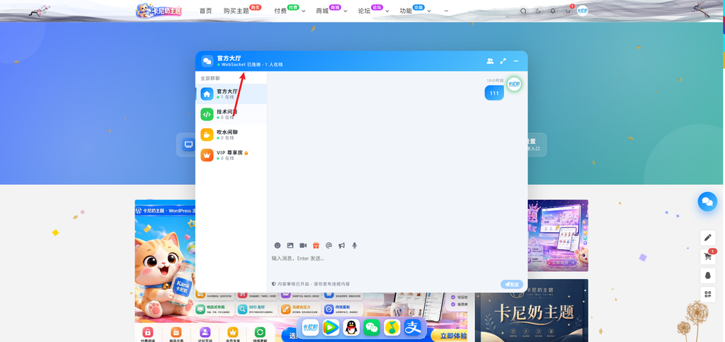如何配置聊天室功能？